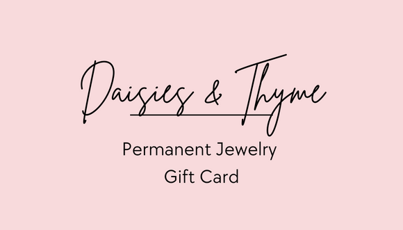 Permanent Jewelry Gift Card