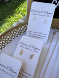Sparkly lightning studs