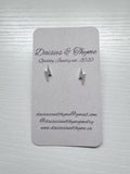 Sparkly lightning studs