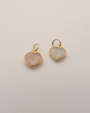 Stone heart Charms