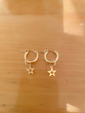 Star Hoop Earrings